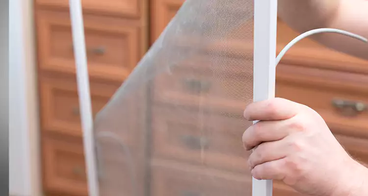 Privacy Mesh Screen Door Installation in North Miami Beach, FL