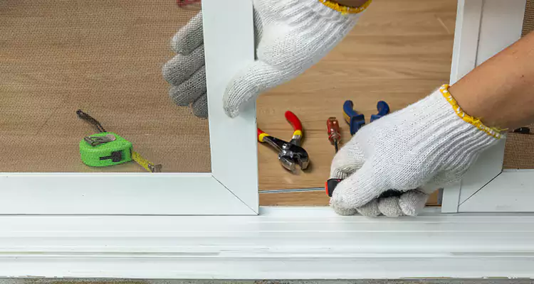 Sliding Glass Door Off Rails Repair in North Miami Beach, FL